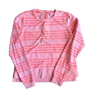 lululemon athletica Pink Striped Sweatshirt